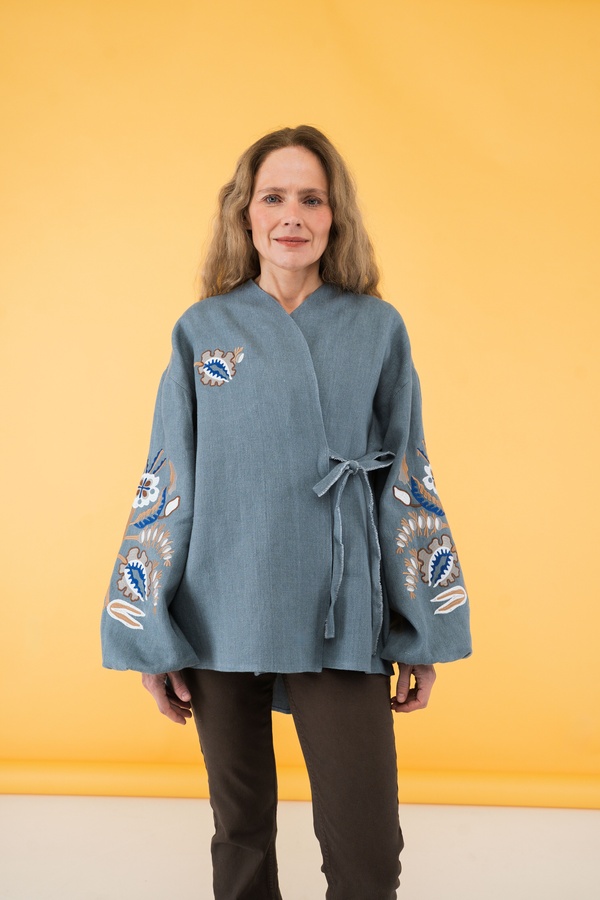 e107_00 Mann Studio Сорочка Гоменюк блакитна E107 1